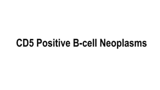 CD5 Positive B-cell Neoplasms
 