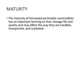 Maturity indices for harvesting fruits | PPTX
