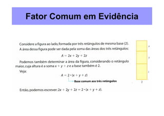 Fator Comum em Evidência
 