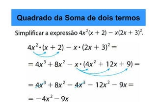 Quadrado da Soma de dois termos
 