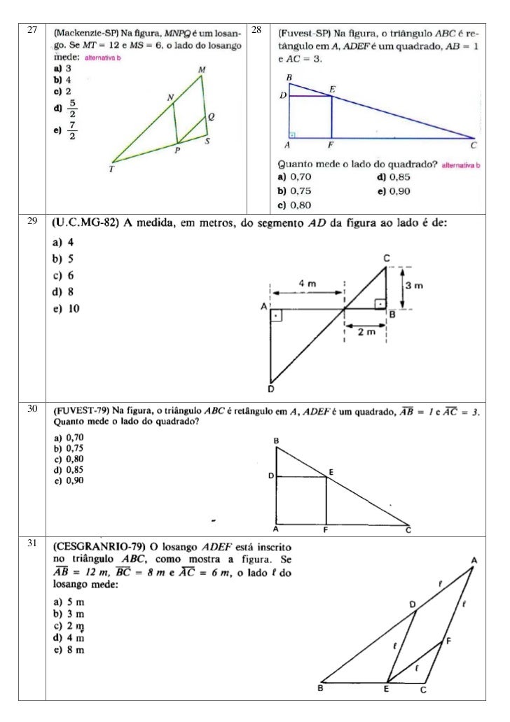 Mat utfrs 18. semelhanca de triangulos exercicios