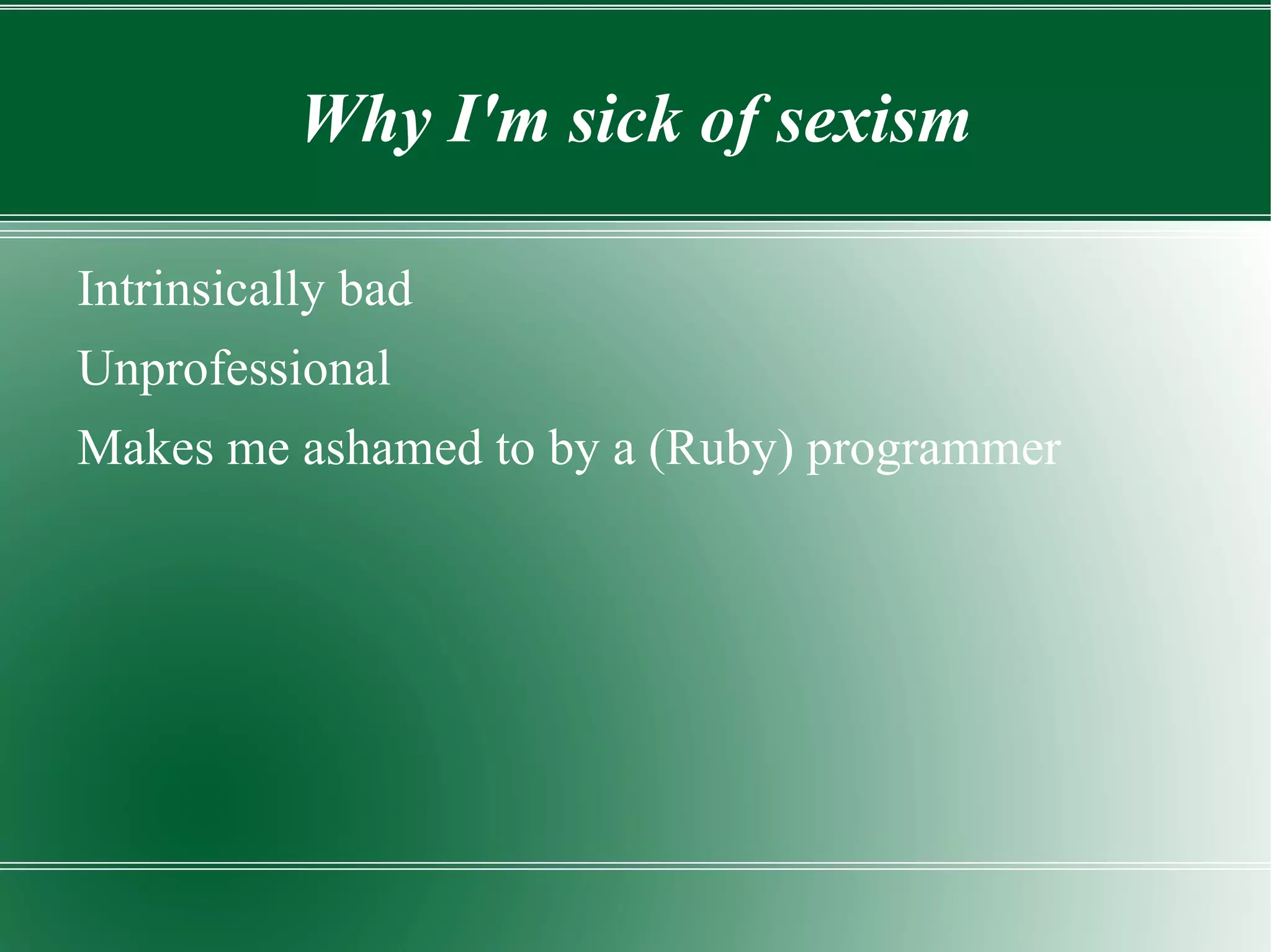 Better books about Ruby Ruby has the same book published in a hundred editions Metaprogramming 