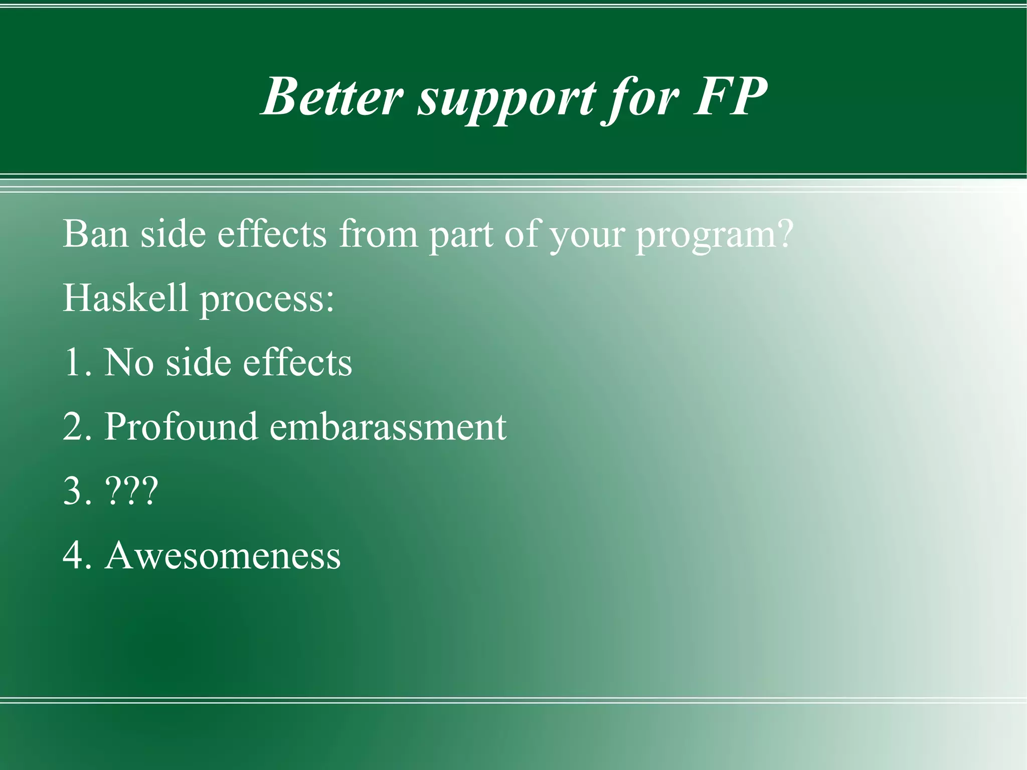 People who write libraries 