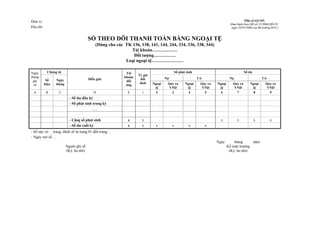 Mau bieu chung tu&so ke toan&bctc theo qd 15 | PDF