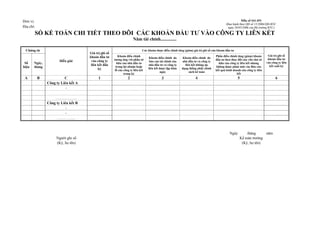 Mau bieu chung tu&so ke toan&bctc theo qd 15 | PDF