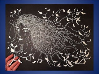 Maude white -  Art only with paper