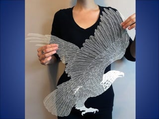 Maude white -  Art only with paper