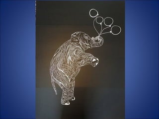 Maude white -  Art only with paper