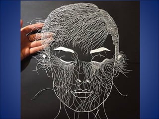 Maude white -  Art only with paper