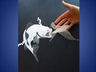 Maude white -  Art only with paper