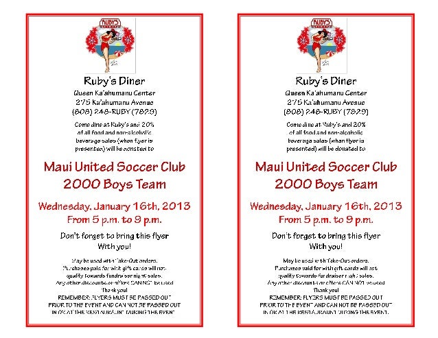 maui united soccer club 2000 boys team fundraiser flyer club fundrasier flyers
