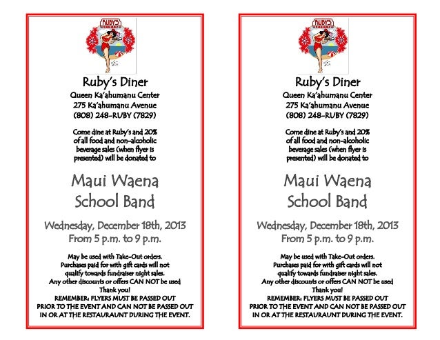 fundraiser flyers