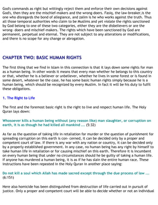 Maulana maududi human rights in islam | PDF