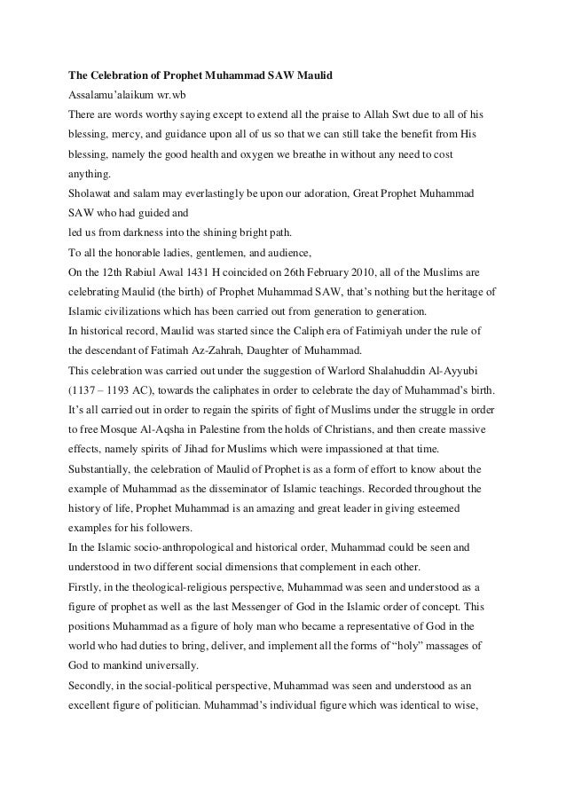 The Celebration of Prophet Muhammad SAW MaulidAssalamu'alaikum wr ...