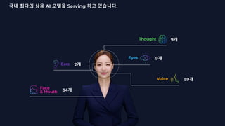 국내 최다의 상용 AI 모델을 Serving 하고 있습니다.
9개
2개
59개
34개
9개
 