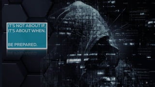 IT’S NOT ABOUT IF,
IT’S ABOUT WHEN.
BE PREPARED.
22
 