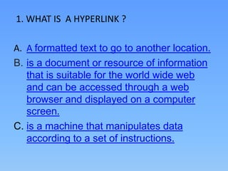 creating a hyperlink | PPTX