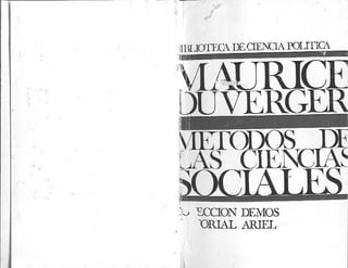 Maurice duverger-los-metodos-de-las-ciencias-sociales