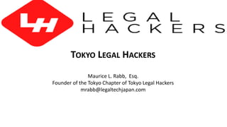 Maurice japan law tech soar seminar[4513] | PDF