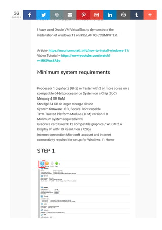 How To Install Windows 11 | PDF