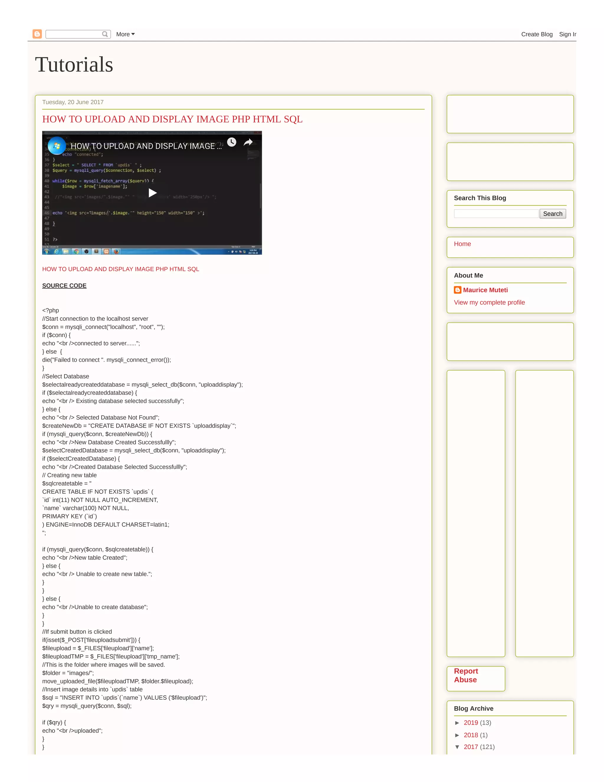 HOW TO UPLOAD AND DISPLAY IMAGE PHP HTML SQL | PDF