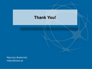 Mauricio Breternitz
mbjrz@iscte.pt
Thank You!
 