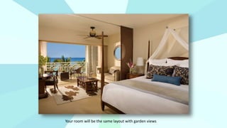 Your room will be the same layout with garden views
 