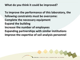 What do you think it could be improved?
To improve the performance of this laboratory, the
following constraints must be o...