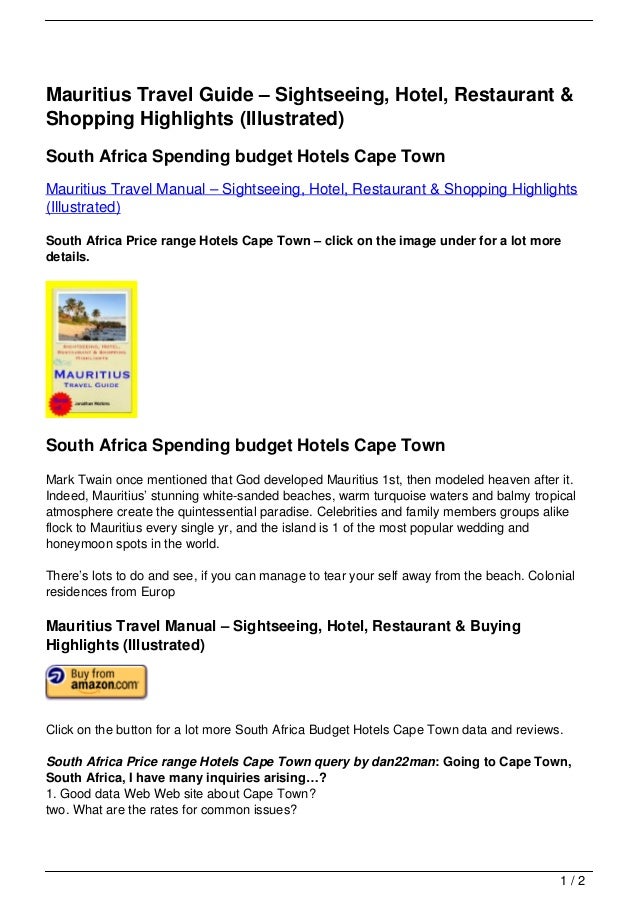 Mauritius Travel Guide 8211 Sightseeing Hotel Restaurant Amp S