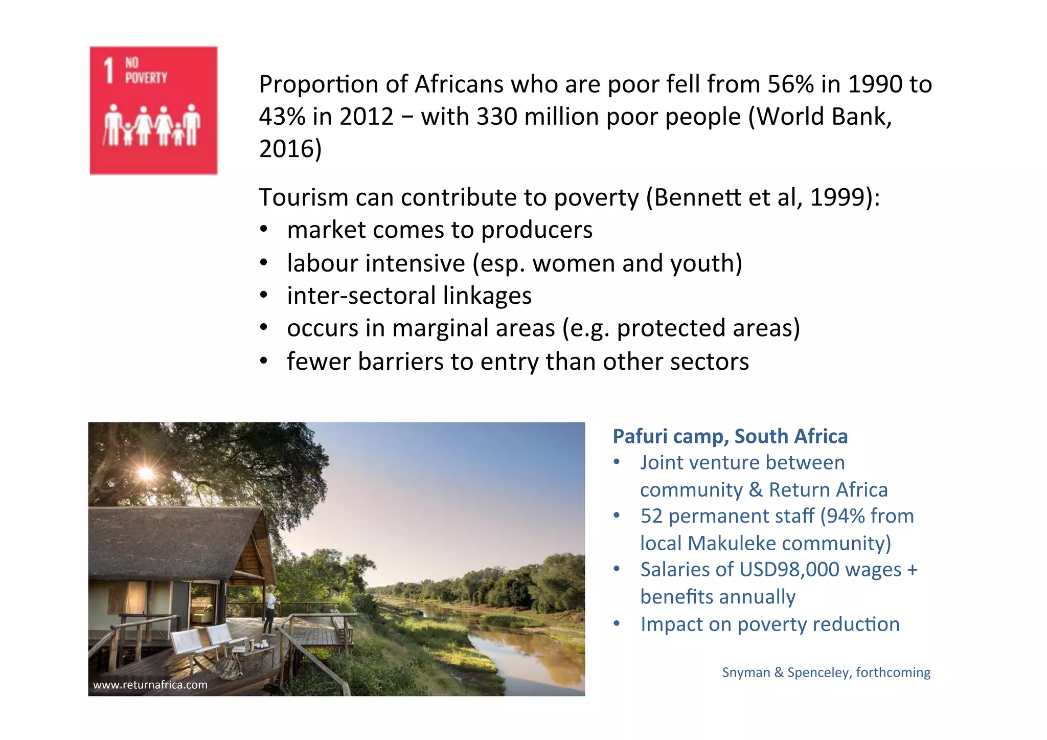 Tourism in Africa and the Sustainable Development Goals | PDF