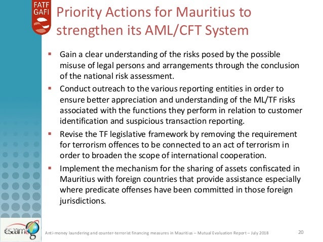 Mauritius Mutual Evaluation Ratings 2018