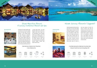 Mouse Brochure.pdf Mauritius Packages MICE Brochure by Cox and Kings | PDF