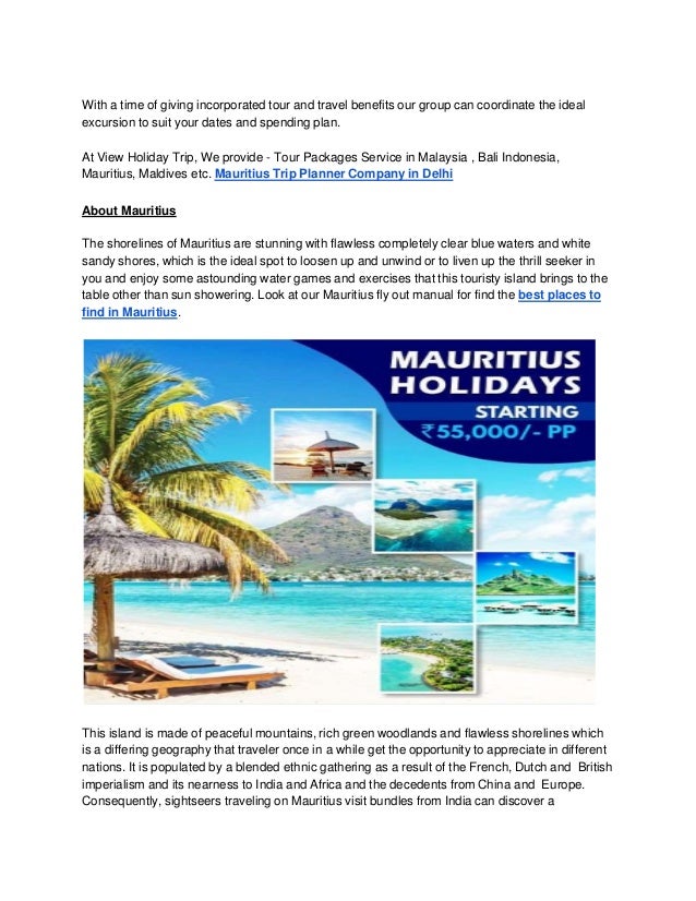mauritius trip planner company in delhi we plan your trip holiday trip planner