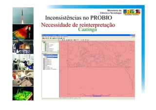 Inconsistências no PROBIO
Necessidade de reinterpretação
               Caatinga
 