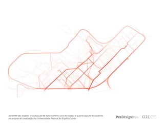 Desenhe seu trajeto: visualização de dados sobre o uso do espaço e a participação de usuários
no projeto de sinalização da Universidade Federal do Espírito Santo
 