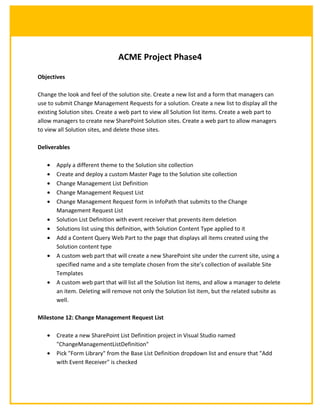SharePoint - ACME Project | DOC