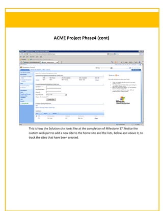 SharePoint - ACME Project | DOC