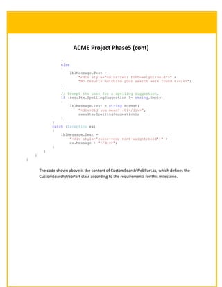 SharePoint - ACME Project | DOC