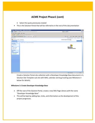 SharePoint - ACME Project | DOC