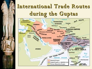 International Trade Routes during the Guptas 