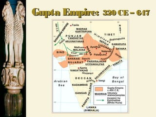 Gupta Empire:Gupta Empire: 320 CE – 647320 CE – 647
CECE
 