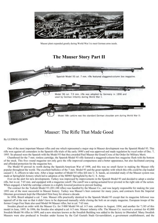 Mauser Factory Mauser Rifles - NRA American Rifleman - 2005.pdf