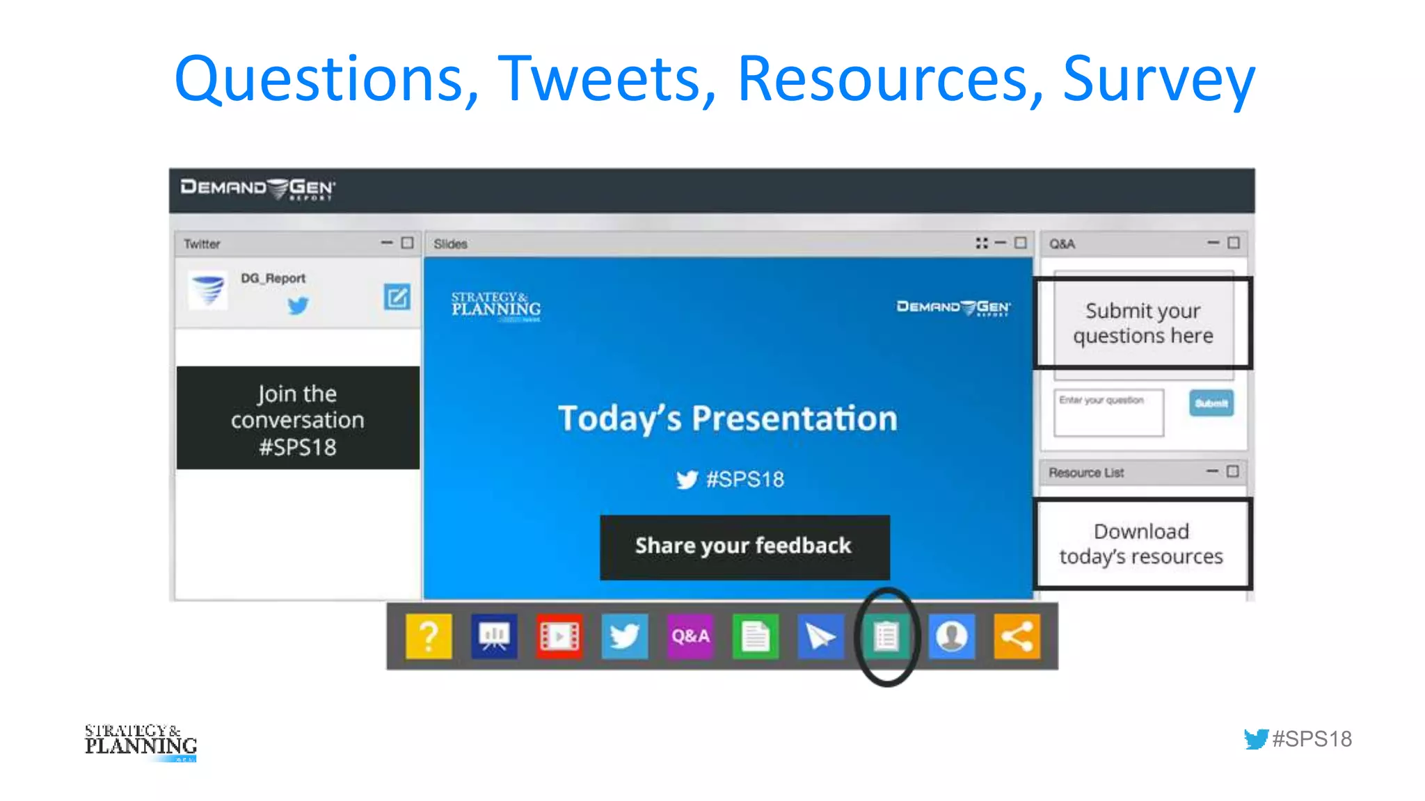 How are we doing?
#SPS18
Questions, Tweets, Resources, Survey
 