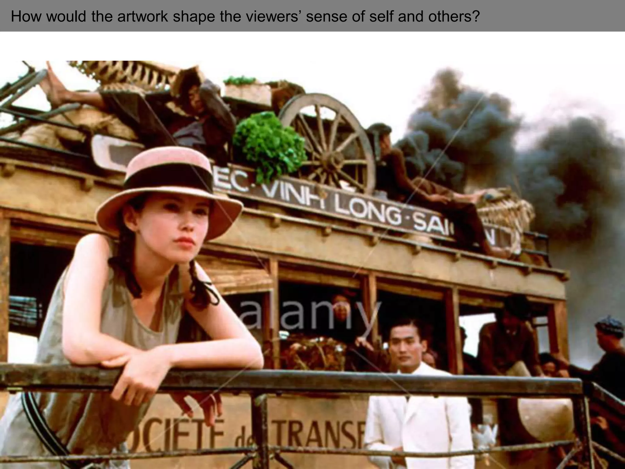 How would the artwork shape the viewers’ sense of self and others?
 