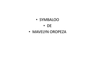 • SYMBALOO
       • DE
• MAVELYN OROPEZA
 
