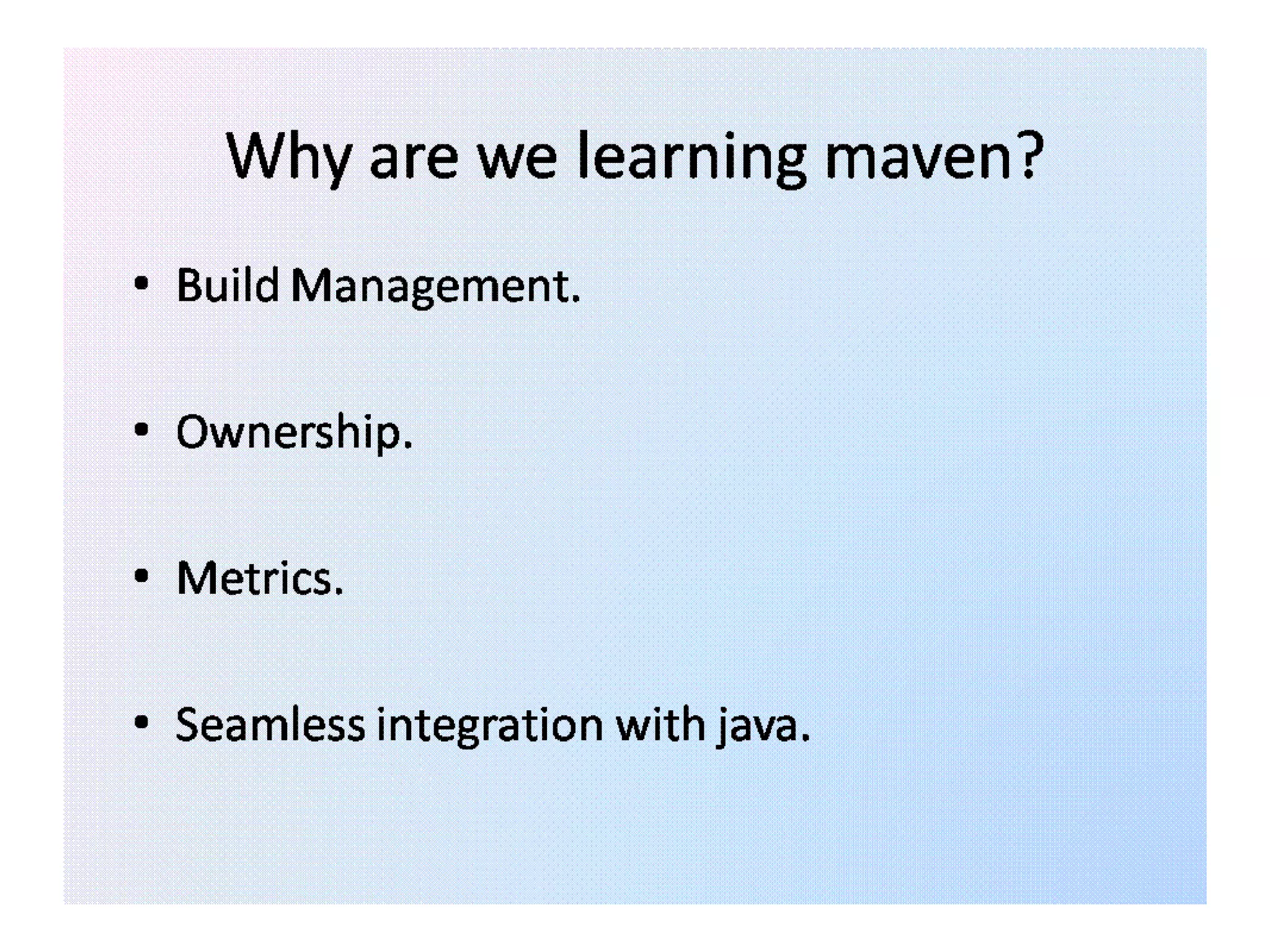 Maven - Introduction