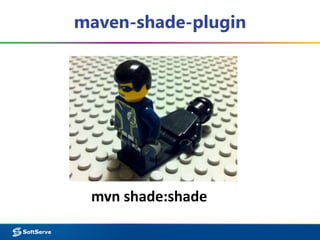 maven-shade-plugin
mvn shade:shade
 
