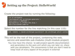 Set up a Maven project 