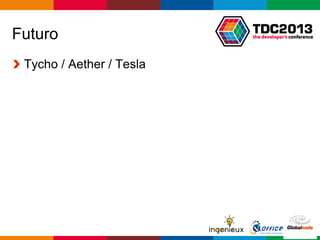 Globalcode – Open4education
Futuro
Tycho / Aether / Tesla
 