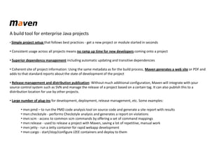 Maven, Archiva, Subversion and Team City